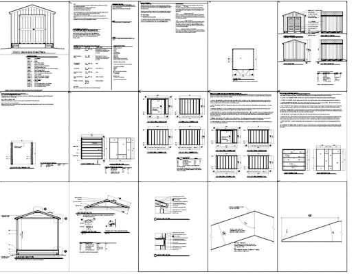 Shed 10x14 Storage Shed Plans Free How to Build DIY Blueprints pdf ...