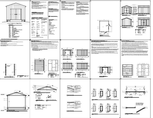 10 X 12 Storage Shed Plans How to Build DIY by ...