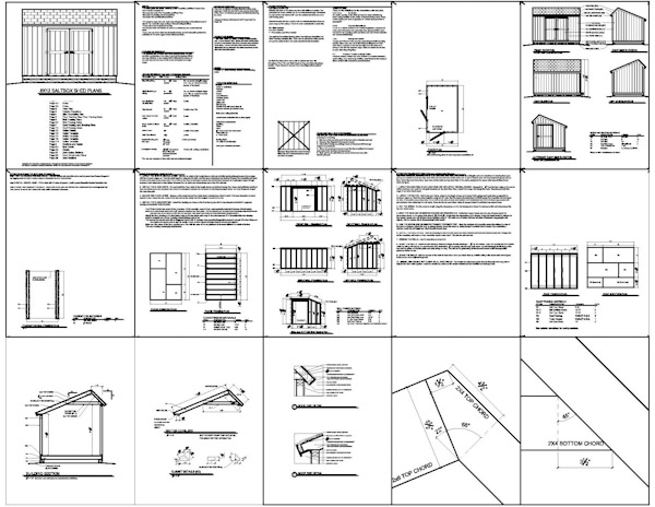 Free Saltbox Shed Plans 12 X 10