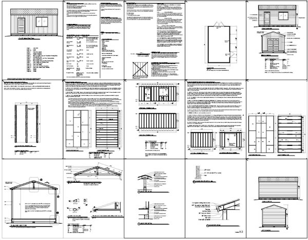 Free Storage Shed Plans 12x12 How to Build DIY by 