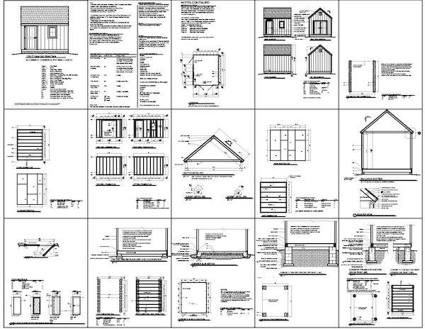 free gambrel roof storage shed plans