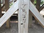 内牧公園のアスレチック・螺旋スロープ滑り台に落書きが・・・「ブロッコリー」