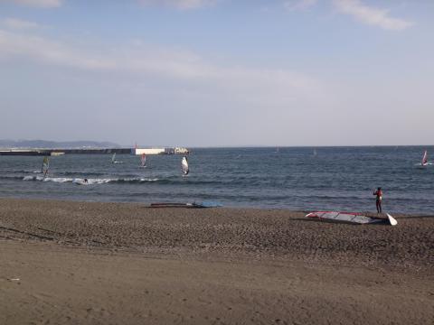 江ノ島東浜 ウインドサーフィン