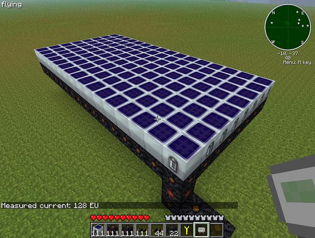 尋常じゃないくらい気まぐれな人のブログ Minecraft Industrial Craft ソーラー発電機を簡単に大型 追加していけるフラット型