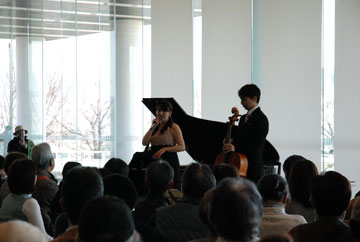 奈良にゆかりのある音楽家とのコラボレーションシリーズ 第１弾 「西谷牧人チェロコンサート」、当日の様子