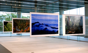 企画展 「奈良県南部地域復興応援写真展　奥吉野ふるさとの山河」、様子