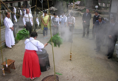 南市の惣社神社で祇園祭が執り行われました