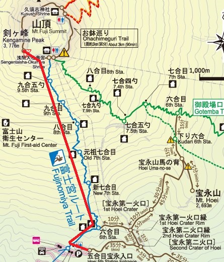 富士宮ルート地図