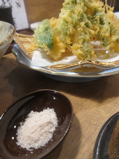 0天ぷらと塩