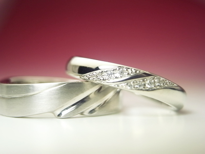 結婚指輪　ダイヤ　綺麗