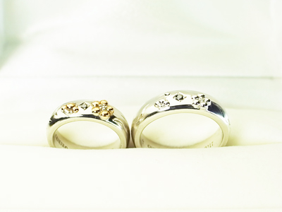 オーダーメイド　結婚指輪　デザイン画