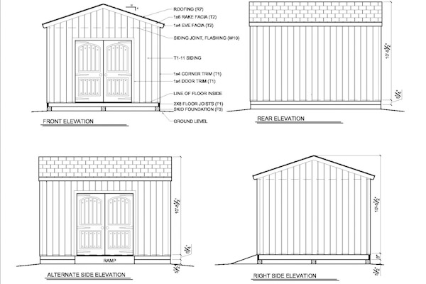 12x14 Shed Plans How to Build DIY by 