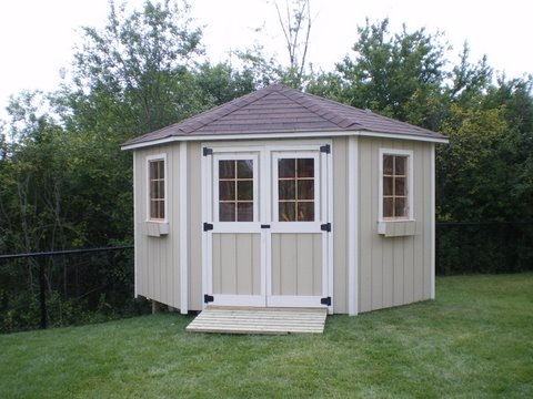 Corner Shed Plans How to Build DIY by 