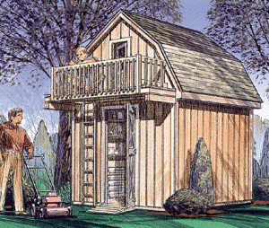 Shed With Loft Plans How to Build DIY by ...