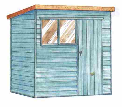 Slant Roof Shed Plans How to Build DIY by 