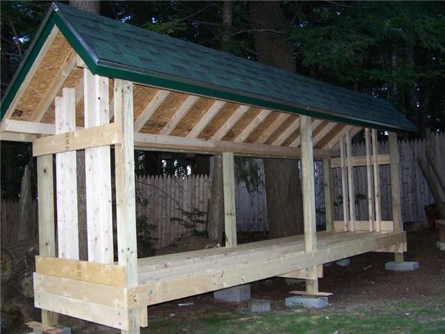 4 cord wood shed plans how to build diy by